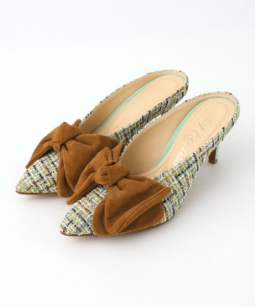 TAKASHIMAYA OUTLET / タカシマヤ アウトレット パンプス | リボンミュール（MINT）