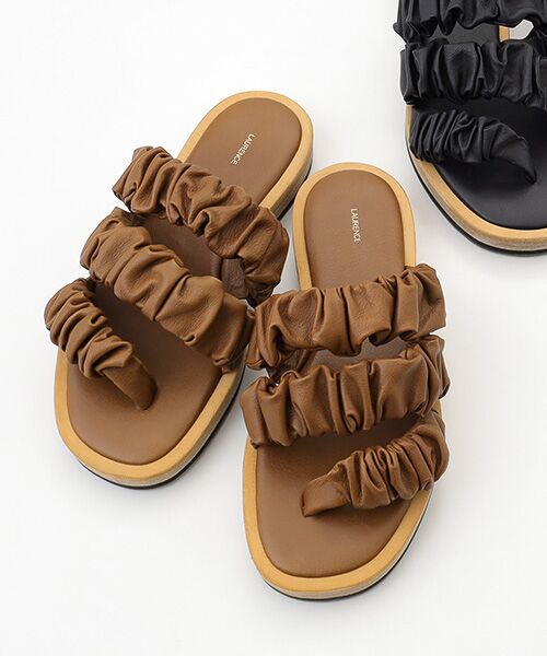 TAKASHIMAYA OUTLET / タカシマヤ アウトレット サンダル | ＬＡＵＲＥＮＣＥ　ミュール（BROWN）