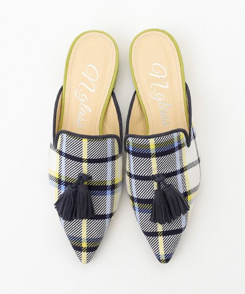 TAKASHIMAYA OUTLET / タカシマヤ アウトレット フラットシューズ | フリンジ付きミュール | 詳細1