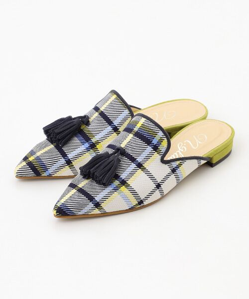 TAKASHIMAYA OUTLET / タカシマヤ アウトレット フラットシューズ | フリンジ付きミュール（IVORY）