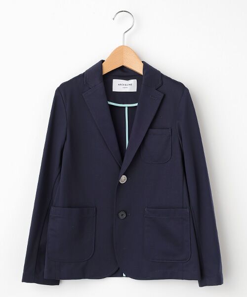 TAKASHIMAYA OUTLET / タカシマヤ アウトレット テーラードジャケット | アーチ＆ライン　ジャケット（NAVY）