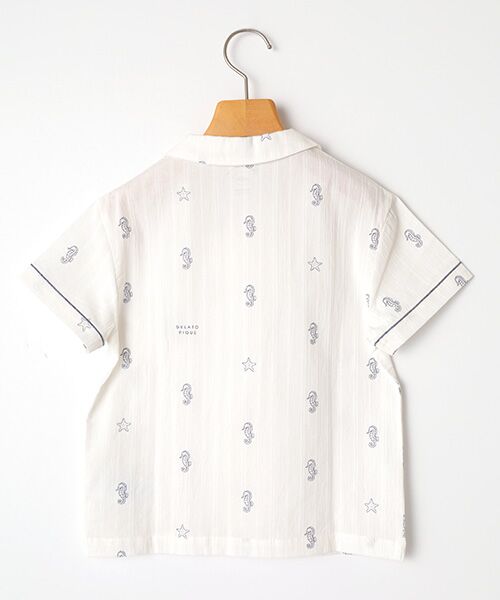 TAKASHIMAYA OUTLET / タカシマヤ アウトレット シャツ・ブラウス | ジェラートピケ　キッズタツノオトシゴガラシャツ | 詳細1