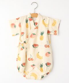 TAKASHIMAYA OUTLET / タカシマヤ アウトレット ロンパース | ジェラートピケ　ＢＡＢＹフルーツ柄甚平オール