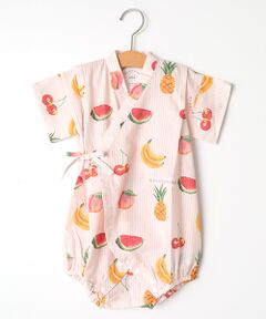 TAKASHIMAYA OUTLET / タカシマヤ アウトレット ロンパース | ジェラートピケ　ＢＡＢＹフルーツ柄甚平オール