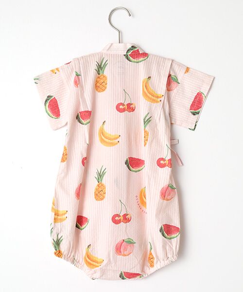 TAKASHIMAYA OUTLET / タカシマヤ アウトレット ロンパース | ジェラートピケ　ＢＡＢＹフルーツ柄甚平オール | 詳細2