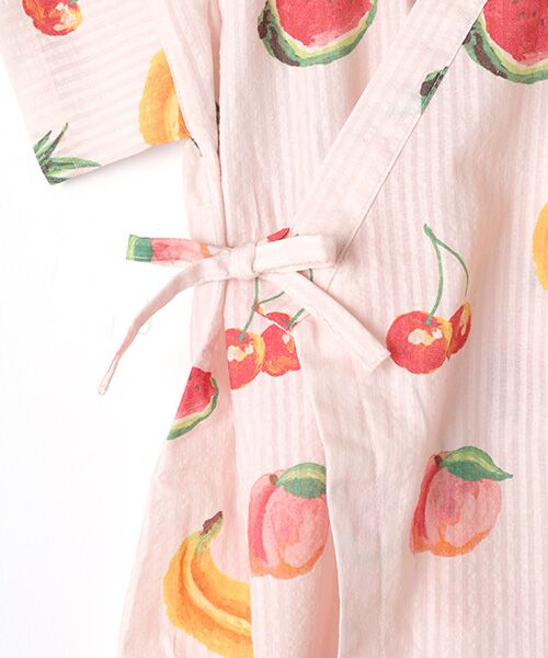TAKASHIMAYA OUTLET / タカシマヤ アウトレット ロンパース | ジェラートピケ　ＢＡＢＹフルーツ柄甚平オール | 詳細4