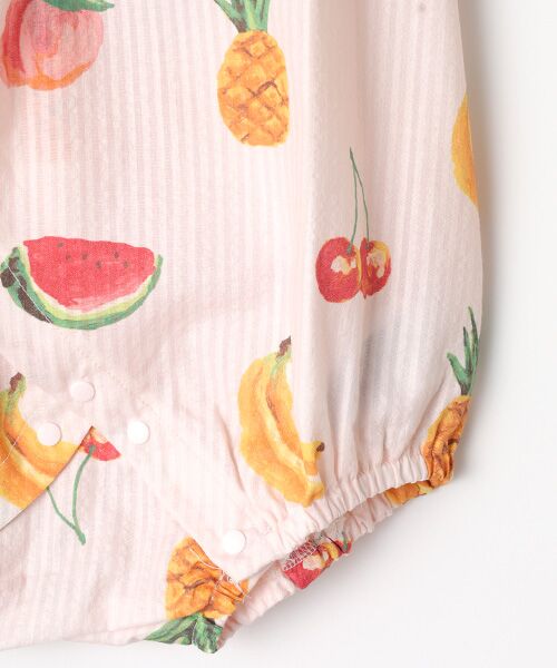TAKASHIMAYA OUTLET / タカシマヤ アウトレット ロンパース | ジェラートピケ　ＢＡＢＹフルーツ柄甚平オール | 詳細5