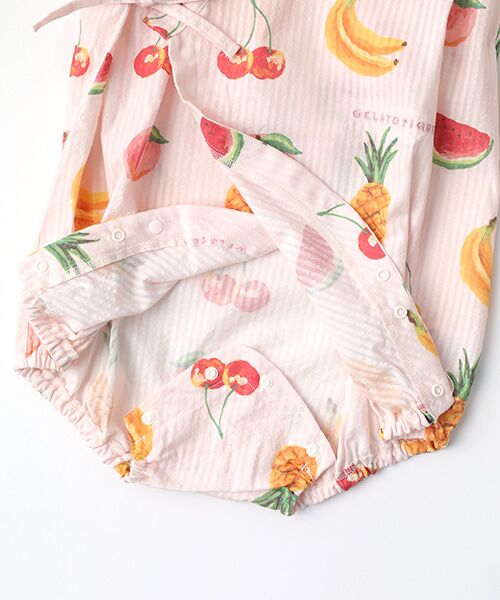 TAKASHIMAYA OUTLET / タカシマヤ アウトレット ロンパース | ジェラートピケ　ＢＡＢＹフルーツ柄甚平オール | 詳細6