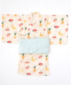 TAKASHIMAYA OUTLET / タカシマヤ アウトレット 着物・浴衣・小物類 | ジェラートピケ　キッズフルーツガラユカタセット