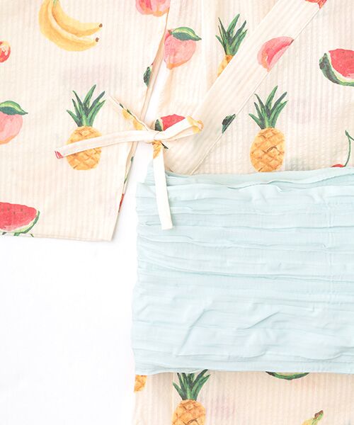 TAKASHIMAYA OUTLET / タカシマヤ アウトレット 着物・浴衣・小物類 | ジェラートピケ　キッズフルーツガラユカタセット | 詳細4