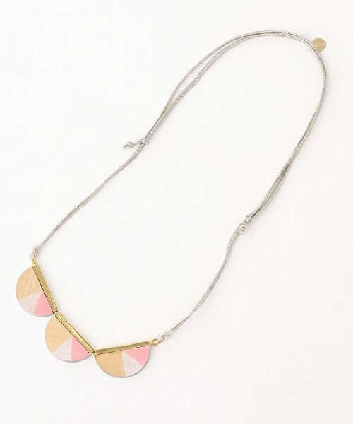 TAKASHIMAYA OUTLET / タカシマヤ アウトレット ネックレス・ペンダント・チョーカー | イロリエール　ブロックウッドカラーネックレス（PINK）
