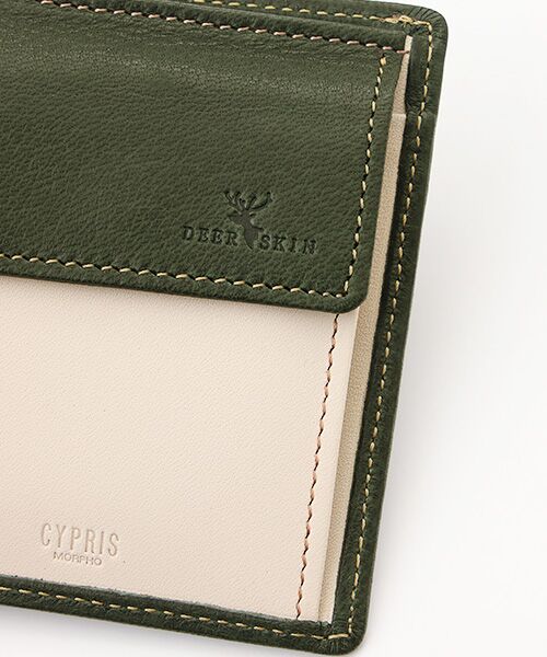 TAKASHIMAYA OUTLET / タカシマヤ アウトレット 財布・コインケース・マネークリップ | CYPRIS　ディアスキン　コンパクト札入れ | 詳細6