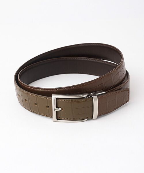 TAKASHIMAYA OUTLET / タカシマヤ アウトレット ベルト・サスペンダー | PRARE　リバーシブルベルト（BROWN）