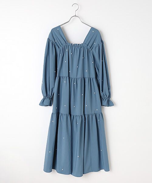 TAKASHIMAYA OUTLET / タカシマヤ アウトレット ロング・マキシ丈ワンピース | ＭＵＶＥＩＬ　ＯＰ（blue）