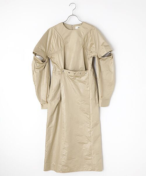 TAKASHIMAYA OUTLET / タカシマヤ アウトレット ロング・マキシ丈ワンピース | ＭＵＬＬＥＲ　ＯＦ　ＹＯＳＨＩＯＫＵＢＯ　ＯＰ（BEIGE）