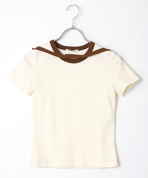 TAKASHIMAYA OUTLET / タカシマヤ アウトレット カットソー | フミカウチダ　ＫＫ（OFF WHITE BROWN）