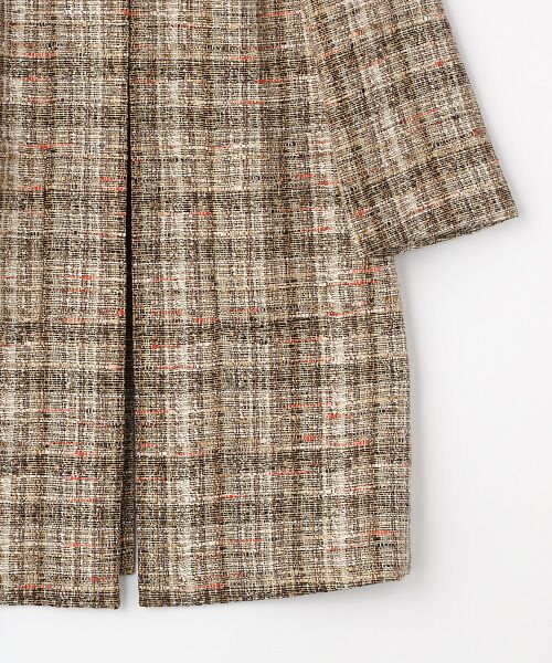 TAKASHIMAYA OUTLET / タカシマヤ アウトレット ステンカラーコート | ファンシーツイードミドルコート | 詳細3