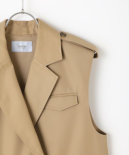 TAKASHIMAYA OUTLET / タカシマヤ アウトレット その他トップス | シーズンスタイルラボ　２ｗａｙトレンチジレ | 詳細2