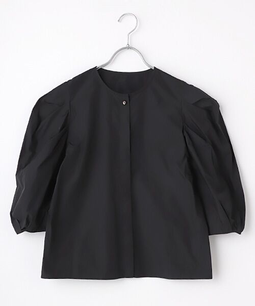 TAKASHIMAYA OUTLET / タカシマヤ アウトレット シャツ・ブラウス | タフタボリュームブラウス（クロ）