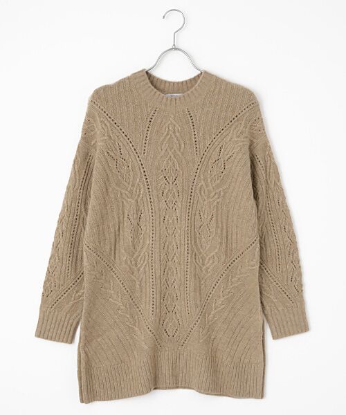 TAKASHIMAYA OUTLET / タカシマヤ アウトレット ニット・セーター | シーズンスタイルラボ　ケーブル編みチュニック（モカ）
