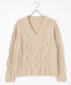 TAKASHIMAYA OUTLET / タカシマヤ アウトレット ニット・セーター | シーズンスタイルラボ　ケーブルＶネックセーター