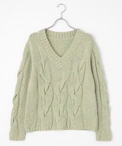 TAKASHIMAYA OUTLET / タカシマヤ アウトレット ニット・セーター | シーズンスタイルラボ　ケーブルＶネックセーター