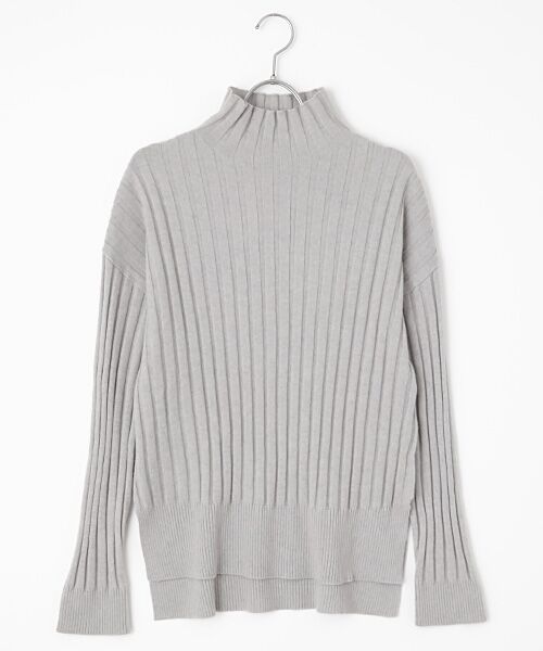 TAKASHIMAYA OUTLET / タカシマヤ アウトレット ニット・セーター | シーズンスタイルラボ　ワイドリブハイネックセーター（ライトグレー）