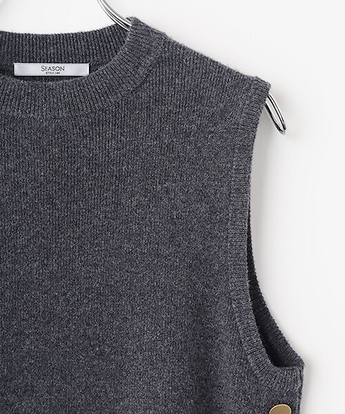 TAKASHIMAYA OUTLET / タカシマヤ アウトレット ニット・セーター | シーズンスタイルラボ　サイドボタンベスト | 詳細2