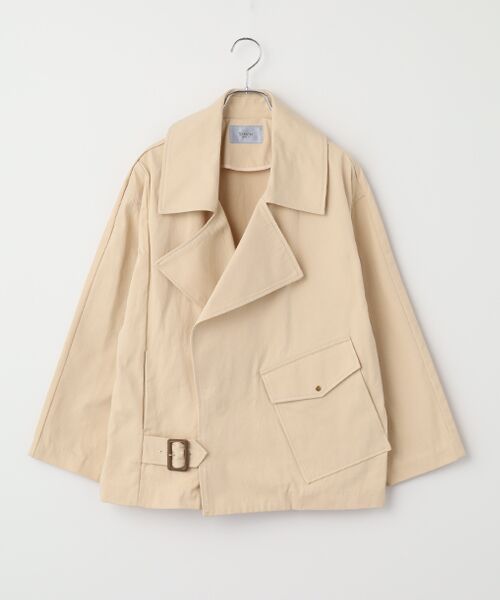 TAKASHIMAYA OUTLET / タカシマヤ アウトレット その他アウター | ビッグカラートレンチジャケット（ベージュ）