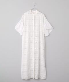 TAKASHIMAYA OUTLET / タカシマヤ アウトレット ロング・マキシ丈ワンピース | ボーダーレースワンピース