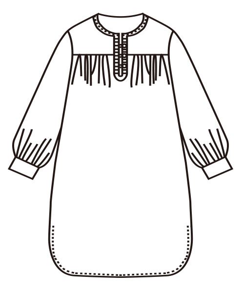 刺しゅう入りチュニックブラウス （チュニック）｜TAKASHIMAYA