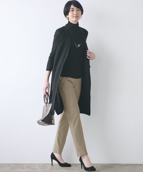 TAKASHIMAYA Style Plus / タカシマヤ スタイル・プリュ スラックス・ドレスパンツ | センターシームハイテンションパンツ<股下68cm> | 詳細1