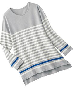 TAKASHIMAYA Style Plus / タカシマヤ スタイル・プリュ ニット・セーター | ボーダー柄プルオーバー