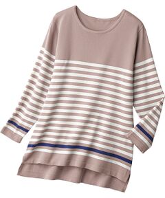 TAKASHIMAYA Style Plus / タカシマヤ スタイル・プリュ ニット・セーター | ボーダー柄プルオーバー