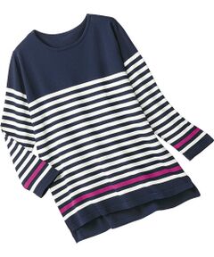 TAKASHIMAYA Style Plus / タカシマヤ スタイル・プリュ ニット・セーター | ボーダー柄プルオーバー