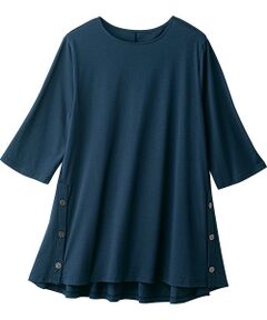 TAKASHIMAYA Style Plus / タカシマヤ スタイル・プリュ カットソー | シルケット加工デザインチュニック