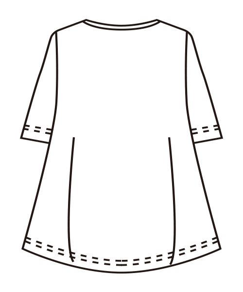 TAKASHIMAYA Style Plus / タカシマヤ スタイル・プリュ カットソー | シルケット加工デザインチュニック | 詳細3