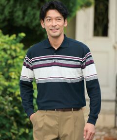 Papas ➕ポロシャツ ボーダー 2025SS size LL 新品 Papas ➕ポロシャツ ボーダー 2025SS size LL 新品 パパス