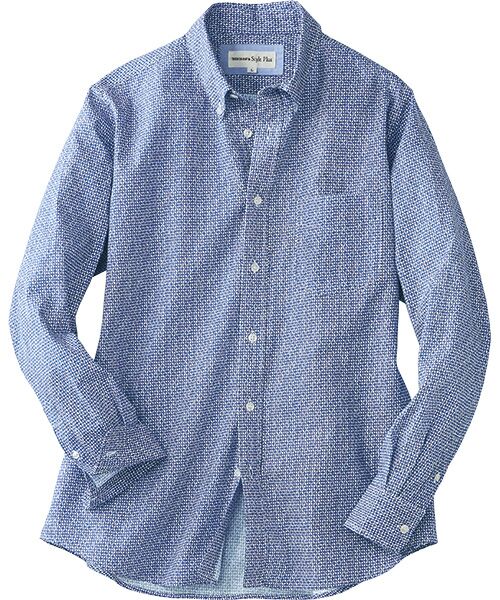 TAKASHIMAYA Style Plus / タカシマヤ スタイル・プリュ シャツ・ブラウス | クールマックスサッカー長袖シャツ | 詳細1