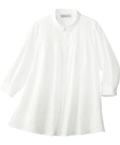 TAKASHIMAYA Style Plus / タカシマヤ スタイル・プリュ 刺しゅう入りピンタックブラウス 刺しゅう入りピンタックブラウス （シャツ・ブラウス