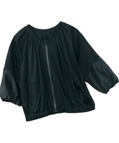 TAKASHIMAYA Style Plus / タカシマヤ スタイル・プリュ ブルゾン | 異素材切替えブルゾン