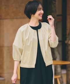 TAKASHIMAYA Style Plus / タカシマヤ スタイル・プリュ ブルゾン | 異素材切替えブルゾン