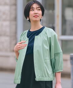 LOUNGEDRESS ミリタリーサテンブルゾン