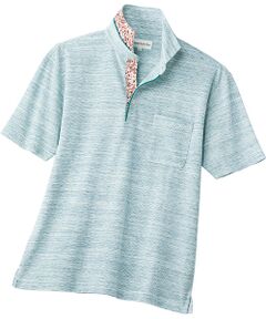 TAKASHIMAYA Style Plus / タカシマヤ スタイル・プリュ ポロシャツ | 吸汗･速乾 半袖メランジポロシャツ