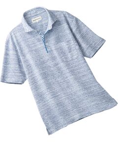 吸汗・速乾 半袖メランジポロシャツ （ポロシャツ