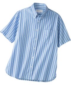 TAKASHIMAYA Style Plus / タカシマヤ スタイル・プリュ シャツ・ブラウス | クールマックス サッカー半袖ボタンダウンシャツ