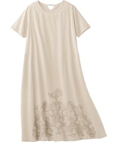 TAKASHIMAYA Style Plus / タカシマヤ スタイル・プリュ ミニ丈・ひざ丈ワンピース | 刺しゅう入りワンピース＜ショート丈＞