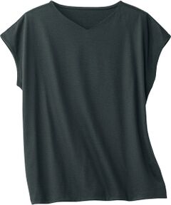 TAKASHIMAYA Style Plus / タカシマヤ スタイル・プリュ カットソー | テンセル･コットン 前身2枚仕立てプルオーバー