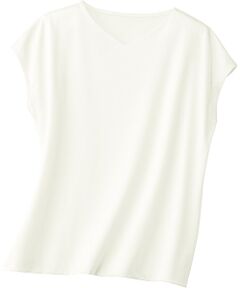 TAKASHIMAYA Style Plus / タカシマヤ スタイル・プリュ カットソー | テンセル･コットン 前身2枚仕立てプルオーバー