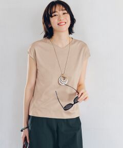 TAKASHIMAYA Style Plus / タカシマヤ スタイル・プリュ カットソー | テンセル･コットン 前身2枚仕立てプルオーバー